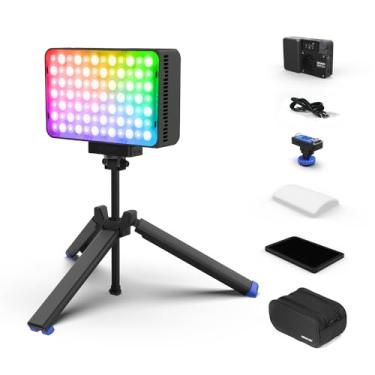 Imagem de amaran Kit de luz LED Ace 25c RGB de bolso, modo boost para mini luz de vídeo de 32 W na câmera, suporte de atração magnética de 2300 K ~ 10000 K e controle de aplicativo com estojo de transporte