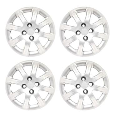 Imagem de Kit 4 Calota Aro 14 Compatível c/Roda Strada Trekking 2014 2016 - Prata