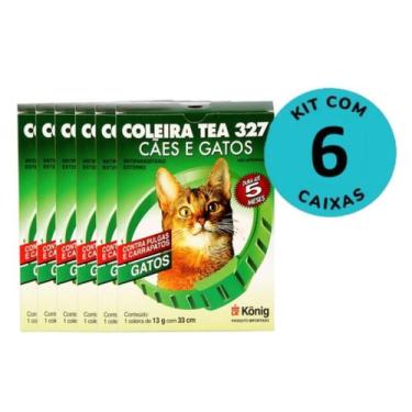 Imagem de Coleira Tea Contra Pulgas E Carrapatos Para Gatos König 13g Com 33cm K