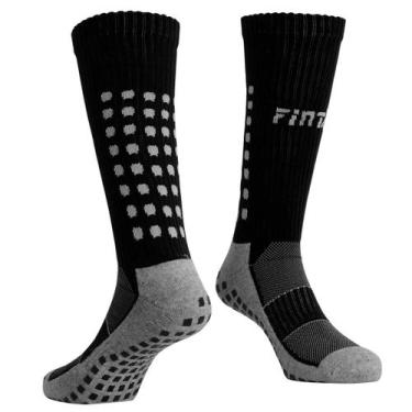 Imagem de Meia Para Prática Esportiva Pro Grip e Compressão Finta, Preto