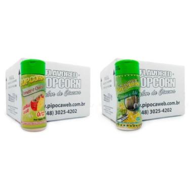 Imagem de Temperos Para Pipoca Cx 24Un -Tomate Queijo E Parmesão Alho - Flavored