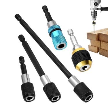 Imagem de Rrlihjgu Adaptador de Broca para Soquete | Haste Extensora de 6.35 mm de Encaixe Hexagonal | 5 Peças para Instalações Elétricas e Hidráulicas Melhorias Domésticas e Industriais