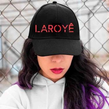 Imagem de Boné Preto Laroyê Exú - Escrita Vermelha - Lojas Áurea