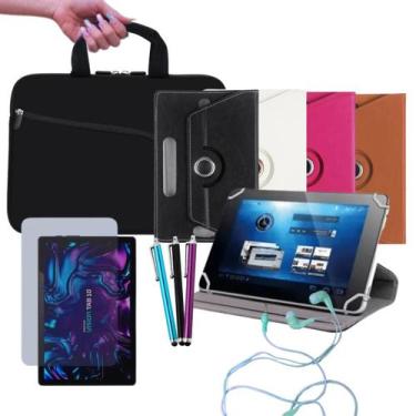 Imagem de Kit Acessórios Essenciais p/ Tablet Vision Tab 10: Capa 360, Luva, Pel