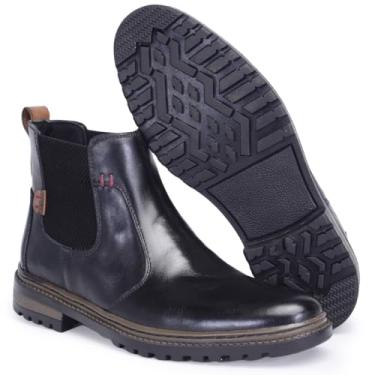 Imagem de Bota Chelsea Masculina Social e Casual Palmilha Gel Couro Premium (Preto, BR, Adulto, Numérico, 44)