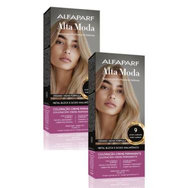 Imagem de Kit 2 Tintura Creme Altamoda Alfaparf Camomilla 9 Kit - Alta Moda
