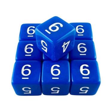 Imagem de Conjunto De Dados Poliedricos D6 De 16mm 6 Lados 10 Peças Para TRPG DN