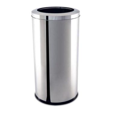 Imagem de Lixeira Inox Com Aro 40,5litros Decorlinelixeiras ø 30x60cm - BRINOX