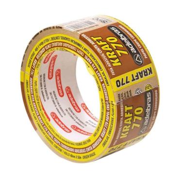 Imagem de Fita crepe Kraft corrugada 48mm x 50m 770 Adelbras