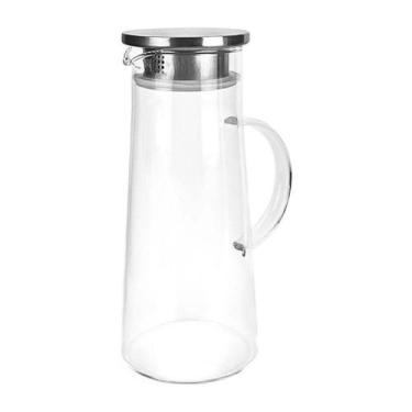 Imagem de Jarra De Vidro Borossilicato Com Tampa Inox 1,4 Litros Lanty - Kehome