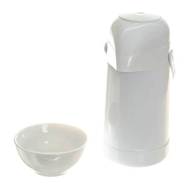 Imagem de Garrafa Térmica Magic Pump Com Molhadeira Branca 500Ml