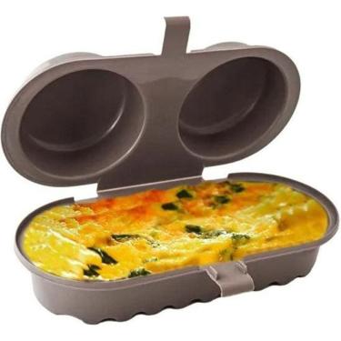 Imagem de Forma De Ovos Cozidos Omeleteira Micro-Ondas Rápido Plasvale