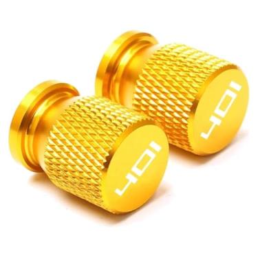 Imagem de Tampa de tampa de válvula de pneu de roda CNC para motocicleta compatível com 701 Supermoto e Enduro Norden 901 Svartpilen 401 VITPILEN 401 (401 dourado)