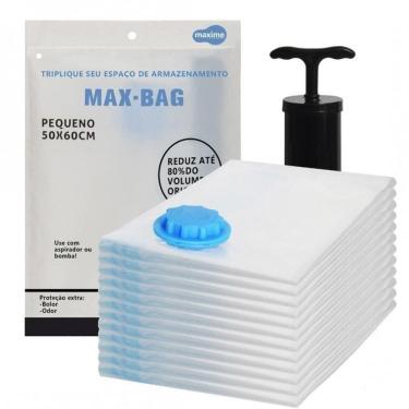 Imagem de Kit 05 saco à vácuo para guardar roupa 60 x 80 cm maxime.