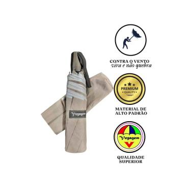 Imagem de Guarda chuva voyagem abre fecha automático cinza 831l cinza