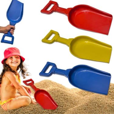 Imagem de Pá de Areia Grande Infantil Brinquedo Praia Parquinho Pá Gigante (com 3 cores, 1, 3)