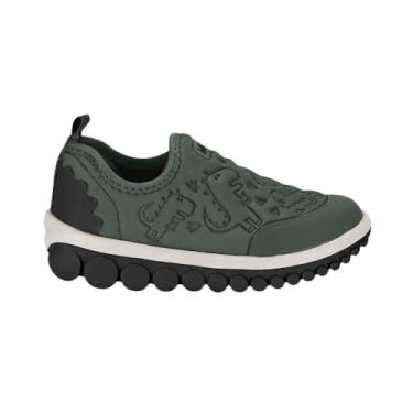 Imagem de Tênis Infantil Menino Bibi Roller 2.0 de Dinossauro Calce Fácil Verde Preto (Verde, BR, Criança de 4 a 8 anos, Numérico, 30)