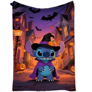Imagem de Cobertor SANMU Flannel Halloween Stitch Ghost Pattern