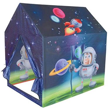 Imagem de POCO DIVO Casa espacial de astronauta, barraca infantil para uso interno e externo, nave espacial, barracas dobráveis para acampamento, casa de brinquedo infantil