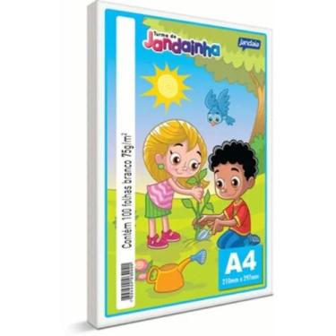 Imagem de Papel sulfite a4 75g br jandainha pacote com 100 folhas