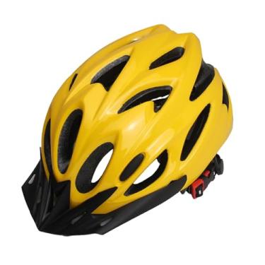 Imagem de Colaxi Capacete de bicicleta Acessórios para ciclismo Absorção de choque Confortável Ajustável Respirabilidade para adultos Capacete de bicicleta leve, Amarelo