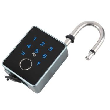 Imagem de Cryfokt Cadeado Biométrico Inteligente Anti-roubo à Prova de Intempéries Cadeado Compacto de Impressão Digital IP65 à Prova d'água para Uso Interno e Externo (#2)