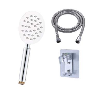 Imagem de WYUYIWH Cabeça de chuveiro pressurizada de mão cabeça de chuveiro pressurizada doméstica cabeça de chuveiro banheiro chuveiro