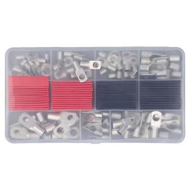Imagem de Mavaol Conjunto de terminais e conectores de fio de 140 peças, estrutura de cobre, tubulação termorretrátil, proteção, ferramentas de crimpagem, automotivo, solar, doméstico, industrial