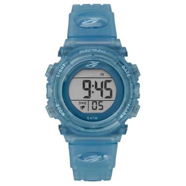 Imagem de Relógio Mormaii Masculino Ref: Mo03121ta/8a Infantil Digital Azul Translúcido