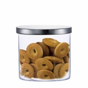 Imagem de Pote de Vidro com Tampa de Metal Hermético P - Ruvolo