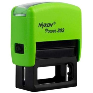 Imagem de Carimbo Automático Nykon 302 Verde Limão
