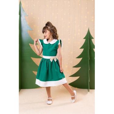 Imagem de Vestido Blogueirinha Camile Verde para Natal - Estilo e Conforto, 12