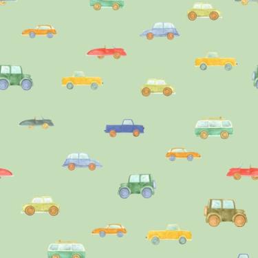 Imagem de Papel de Parede Bosque da Imaginação Infantil Verde 80843