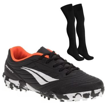 Imagem de Kit Chuteira Society Penalty Matís XXI Kids + Meião