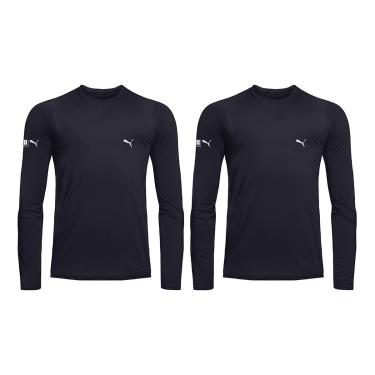 Imagem de Kit 2 Camisas Térmicas Puma UV50+ Manga Longa Infantil