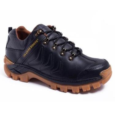 Imagem de Bota Adventure Masculina em Couro Legítimo Confortável e Durável para Trilhas e Uso Diário-Masculino