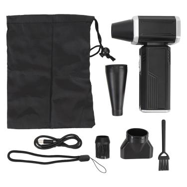 Imagem de Soprador elétrico de jato de poeira seco 120000 RPM 2000mAh Espanador de ar portátil sem fio ajustável de 2 velocidades para acampamento ao ar livre Limpeza de computador