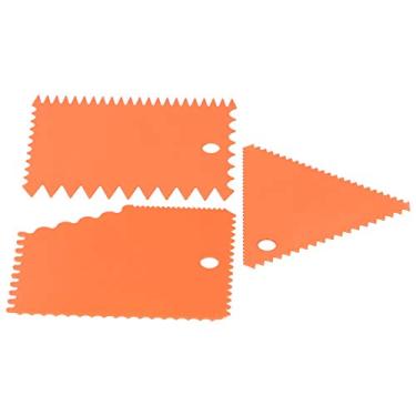 Imagem de Zhjvihx Raspador de Creme, Bolo Durável, Creme Picado Mais Suave, Forte 3 Unidades/conjunto, Muito Durável, Reutilizável, Não Tóxico, Flexível Com Máquina de Lavar Louça, Seguro para Raspar Com pá