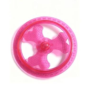Imagem de RSSLygaeonix 1 pacote de brinquedos para cães, disco voador para cães (rosa)