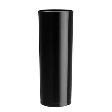 Imagem de Kit Copo 100pçs Long Drink Acrilico Premium 330ml (PRETO)
