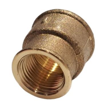 Imagem de Luva de Redução 1/2 x 3/4 em Latão Amarela