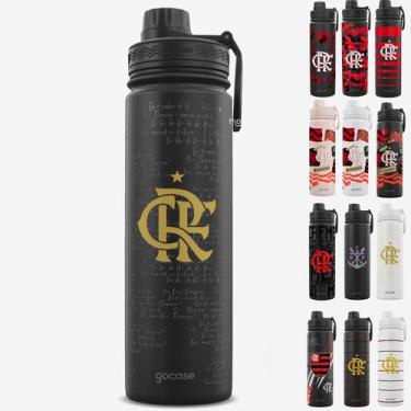 Imagem de Garrafa Térmica Gocase Fresh 650ml Oficial do Flamengo, FLA Escudo Vin