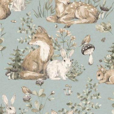 Imagem de Papel de Parede MiniMe Infantil Azul 17103