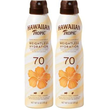 Imagem de Spray de proteção solar Hawaiian Tropic SPF 70 Clear 170ml