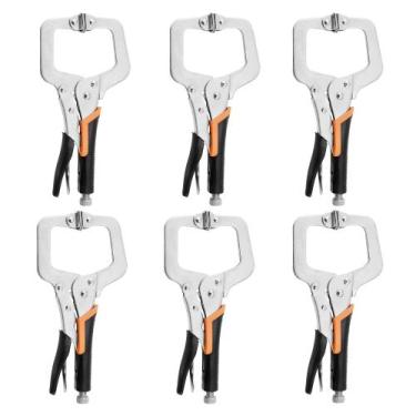 Imagem de Alicate de travamento C-Clamp SOLUDE Heavy Duty Vise Grip de 6 polegad