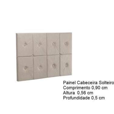 Imagem de Painel Cama Box Prime Solteiro 0,90 Ferrari Cor Bege/Areia - Comprar M