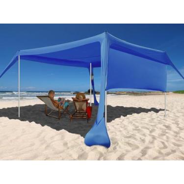 Imagem de Barraca Beach Canopy Easierhike 3x3m UPF50+ à prova de vento, resisten