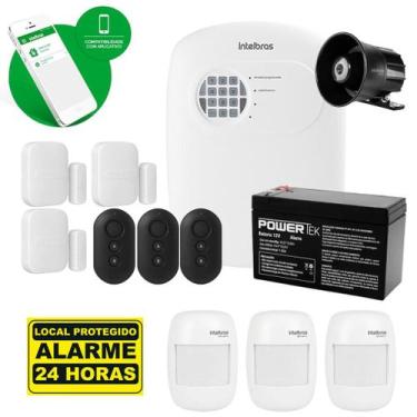 Imagem de Kit Alarme Intelbras Sensores Sf 3 Magnético 3 De Presença