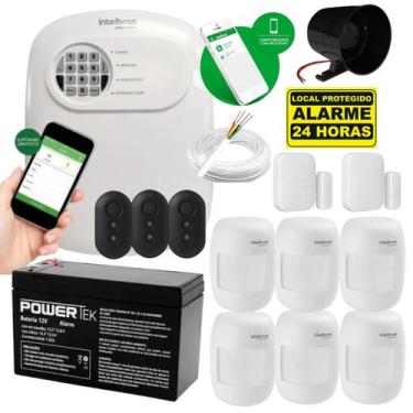 Imagem de Kit De Alarme Anm 24 Net Intelbras 2 Sensor Mag E 6 Presença