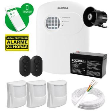Imagem de Kit Alarme Intelbras 3 Sensores De Presença Com Fio Pet